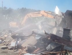 Eksekusi Pembongkaran 20 Rumah di Karangsari Ngaliyan Ricuh