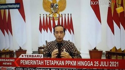 Jokowi Umumkan PPKM Darurat Diperpanjang Hingga 25 Juli 2021