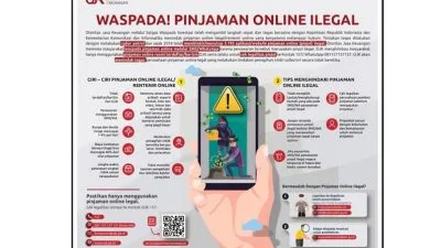 OJK dan Satgas Waspada Investasi Blokir 3.193 Pinjaman Online Ilegal