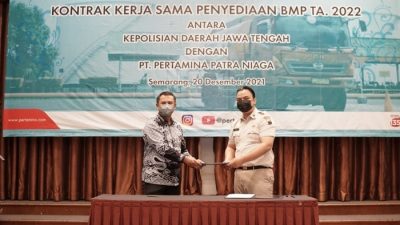 Pertamina Patra Niaga Tanda Tangani Kontrak Pengadaan BBM dengan Polda Jateng dan DIY