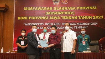 Terpilih jadi Ketua KONI Jateng, Bona Ventura Bidik Potensi Atlet di Sekolah dan Perguruan Tinggi