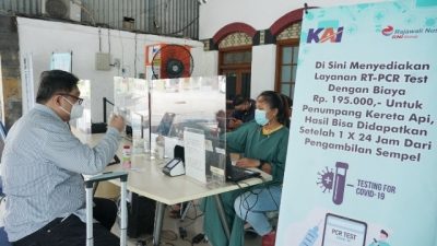 Tes PCR di Stasiun Semarang Tawang Hanya Rp195.000 Per 24 Desember 2021