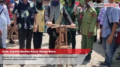 Sepeda Bambu Buatan Blora, Unik!