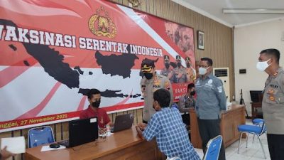 Vaksinasi Serentak Indonesia, Polres Blora Gelar Vaksinasi Massal