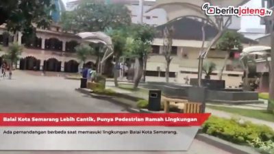 Balaikota Semarang Punya Pedestarian Ramah Lingkungan