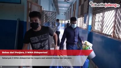 Bebas dari Penjara, 3 WNA Dideportasi