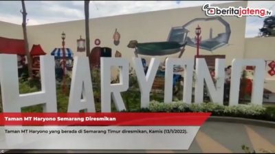 Hendi Resmikan Taman MT Haryono