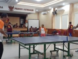 Laga Persahabatan Tenis Meja PKS dan Gerindra Semarang untuk Perkuat Silaturahmi