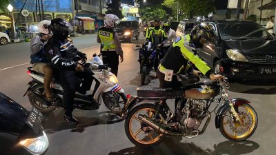Ratusan Motor Berknalpot Brong Diamankan Satlantas Polres Blora