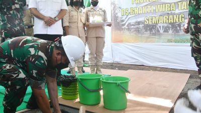 Peletakan Batu Pertama Pembangunan Paviliun Prajurit 