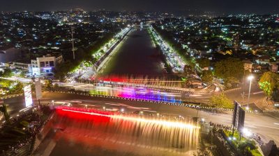 Atraksi Semarang Bridge Fountain Kini Bisa Disaksikan Setiap Hari