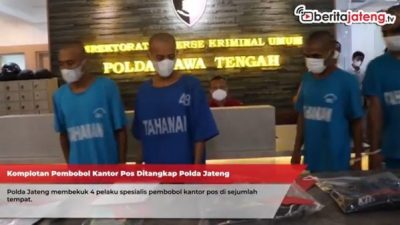 Komplotan Pembobol Kantor Pos Ditangkap Polda Jateng
