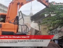 Lapak PKL Liar Dibongkar Satpol PP