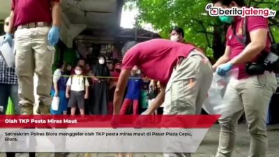 Olah TKP Pesta Miras Oplosan Maut