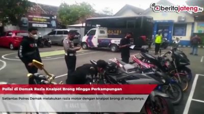 Razia Knalpot Brong Sasar Perkampungan
