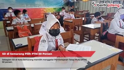 Tunggu Instruksi, SD di Semarang Gelar PTM 50 Persen