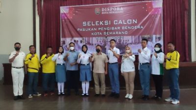 Dispora Gelar Seleksi Calon Pasukan Pengibar Bendera Kota Semarang Tahun 2022
