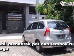 Ih Serem, Mobil Jalan Sendiri dan Nabrak Trmbok