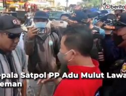 Ka Satpol PP Adu Mulut Dengan Preman