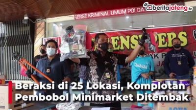 Komplotan Pembobol Minimarket Ditembak