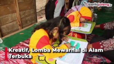 Kreatif, Lomba Mewarnai di Alam Terbuka