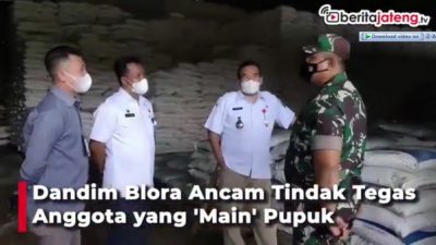 TNI Ikut Awasi Distribusi Pupuk di Blora
