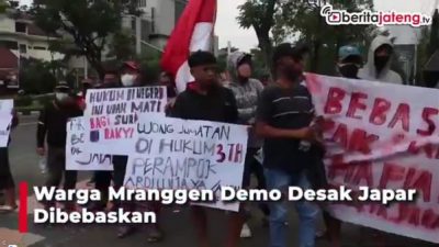 Demo Warga Mranggen Desak Japar Dibebaskan