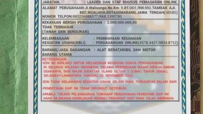 Nama Walikota Semarang Dicatut Dalam SIUP Palsu, Pemkot Beri Klarifikasi