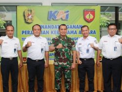 Daop 3, 4, 5 dan 6 Teken MoU dengan Kodam IV Diponegoro Sinergi Amankan Aset PT KAI