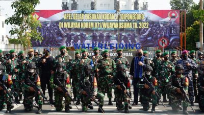 Satgas Yonif 407/PK Siap Amankan Wilayah Tegal dan Tumpas Terorisme 