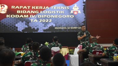 Kodam IV/Diponegoro Gelar Rakernislog 2022 Dorong Sikap Profesional Prajurit