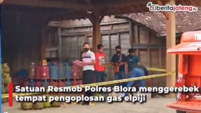 Rumah Pengoplosan LPG Digerebek, Tiga Pelaku Ditangkap