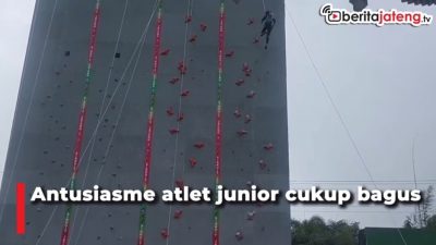 [Video] Atlet Junior Bertarung di Sirkuit Panjat Tebing Jateng