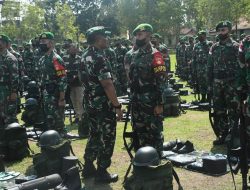 Tim Riksiapops Mabesad Kunjungi Yonif 405/Surya Kusuma