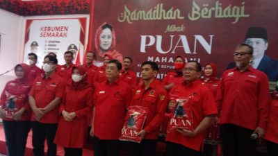 Utut Adianto Bagikan 2.060 Paket Beras Puan Maharani di Kebumen
