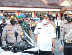 Perdana di Blora, Bupati Pimpin Apel Gelar Pasukan OKC 2022 di Polres Blora
