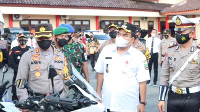 Perdana di Blora, Bupati Pimpin Apel Gelar Pasukan OKC 2022 di Polres Blora