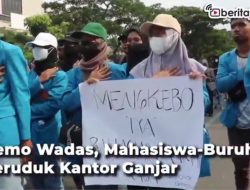 [Video] Demo Wadas, Ratusan Mahasiswa Kembali Geruduk Kantor Ganjar Pranowo
