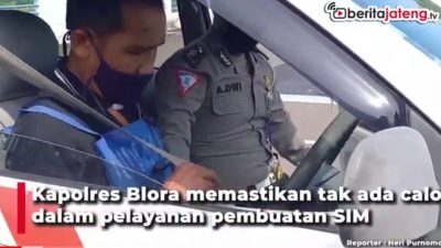 [Video] Kapolres Blora Janji Tak Ada Calo Layanan Pembuatan SIM