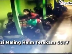 [Video] Aksi Maling Helm di RSUD Blora Terekam CCTV