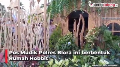 [Video] Unik, Pos Mudik Berbentuk Rumah Hobbit