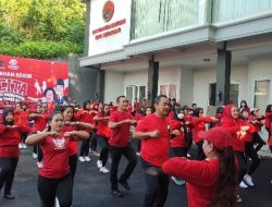Peringati Harkitnas, 200 Kader PDI Perjuangan Kota Semarang Ikut Senam Sicita