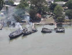 Polda Jateng Selidiki Penyebab Kebakaran 45 Kapal di Wijayapura Cilacap