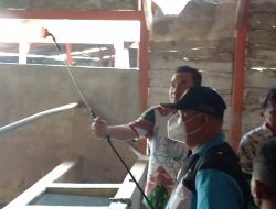 Cegah PMK, Pemkab Semprot Disinfektan Sejumlah Kandang Peternak Sapi di Blora