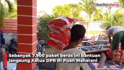 [Video] PDIP Blora Salurkan 39 Ton Beras Puan Maharani