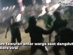 [Video] Tawuran Warga di Blora, Polisi Beri Tembakan Peringatan