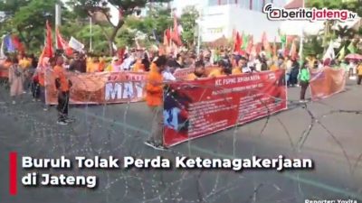 [Video] Buruh Tolak Perda Ketenagakerjaan di Jateng