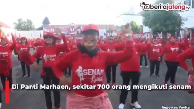 [Video] 70 Ribu Orang Ikuti Senam Sicita PDIP di Jateng