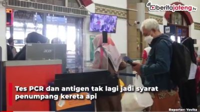 [Video] Naik Kereta Api Tak Lagi Wajib Tes PCR