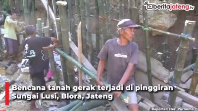 [Video] Tanah Gerak, 6 Rumah Terancam Longsor